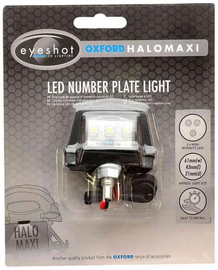 Oxford Halo Light LED Number Plate Lighting Oxford Halo Light LED Number Plate Lighting
