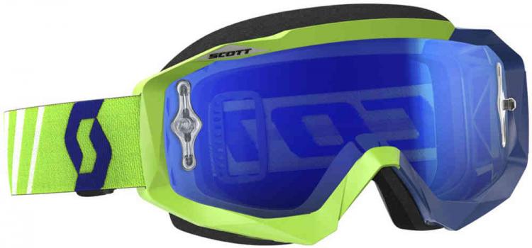 Scott Hustle MX Motocross Goggles Green/Blue