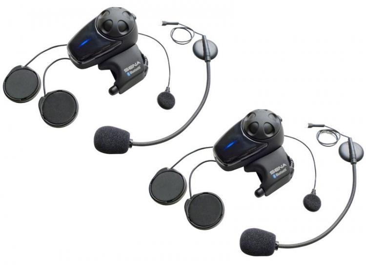 Sena SMH10 Bluetooth Headset Intercom Snowmobile Double Pack