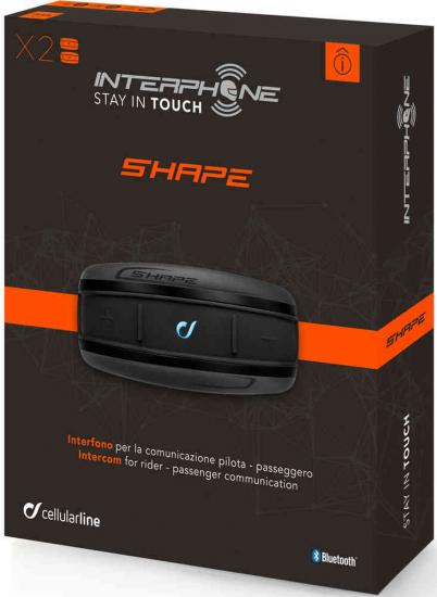 Interphone Shape Bluetooth Communication System Double Pack