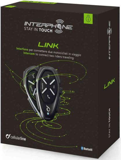 Interphone Link Bluetooth Communication System Double Pack